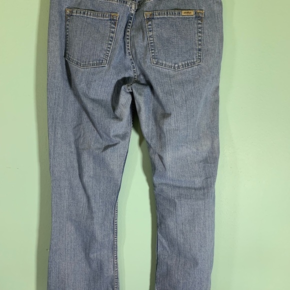 Levi Strauss signature light wash stretch low rise boot baggy cut jeans Sz 10 - Picture 4 of 7